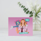 Tom & Jerry met Kayla - Frenemies Briefkaart (Staand voorkant)