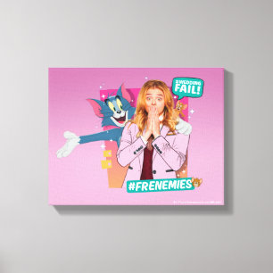Tom & Jerry met Kayla - Frenemies Canvas Afdruk