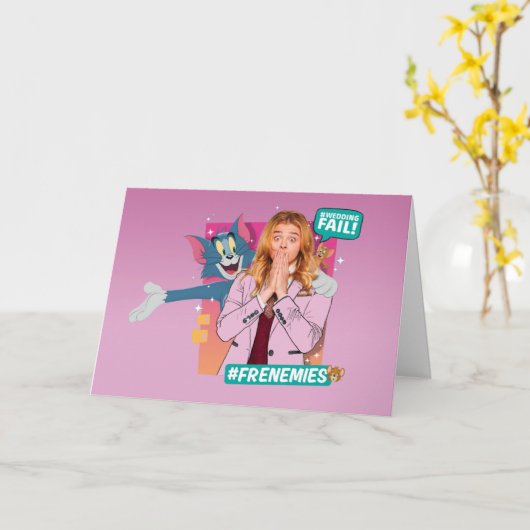 Tom & Jerry met Kayla - Frenemies Kaart (Gele Bloem)