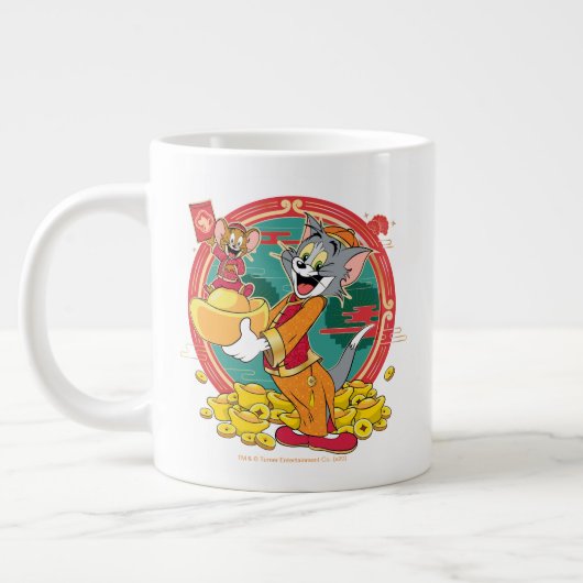 Tom & Jerry New Years Red Envelope Extra Grote Beker (Links)