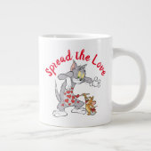 Tom & Jerry Painting Valentijn Hearts Extra Grote Beker (Rechts)