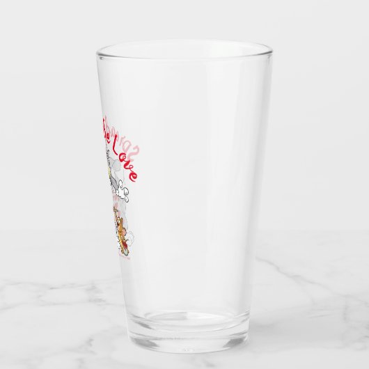 Tom & Jerry Painting Valentijn Hearts Glas (Links)