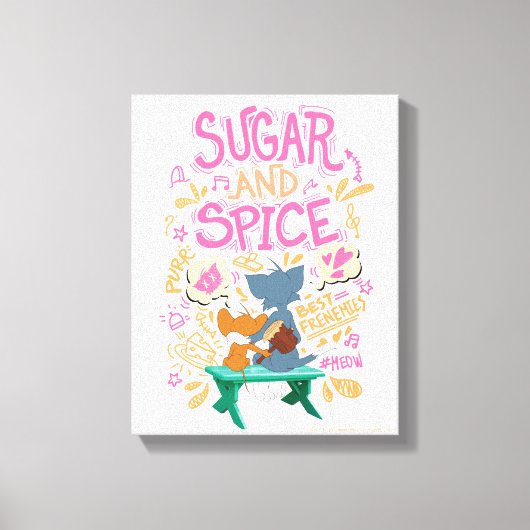 Tom & Jerry - Sugar en Spice Canvas Afdruk (Voorkant)