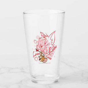Tom & Jerry Valentijn Painting Glas