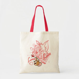 Tom & Jerry Valentijnschilderij Tote Bag