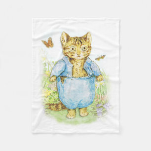 Tom Kitten in zijn blauwe pak van Beatrix Potter Fleece Deken