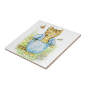 Tom Kitten in zijn blauwe pak van Beatrix Potter Tegeltje (Zijkant)