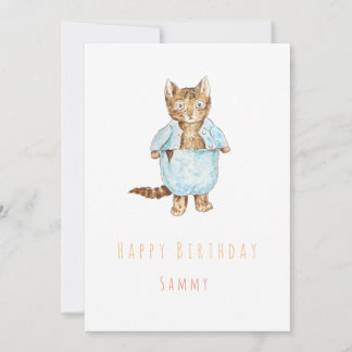 Tom Kitten verjaardagswenskaart Kaart