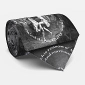 Tom Lost His Reason All Together Burns Night Grey Stropdas (Opgerold)