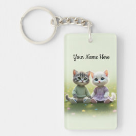 Tom & Luna gepersonaliseerde sleutelhanger, aangep Sleutelhanger
