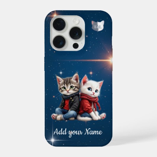 Tom & Luna – Personalized Starry Night Phone Case iPhone Hoesje (Achterkant)