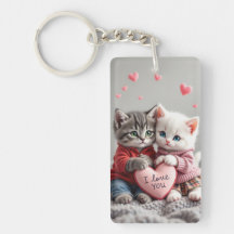Tom & Luna Valentijnsleutelhanger | Knuffelpaar Ka