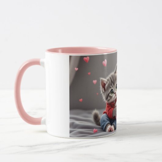 Tom & Luna – Valentine Cuddle Mug (Gauche)