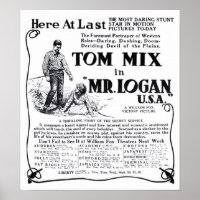 Tom Mix 1918 film en poster