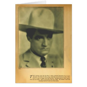 Tom Mix 1928 cartes vintages de portrait