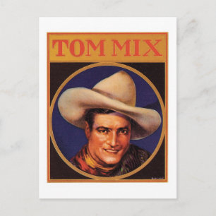  Tom Mix Cowboy Cigar Label Briefkaart