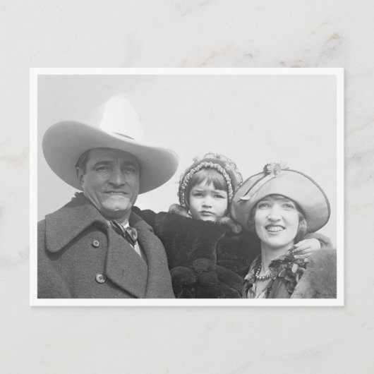 Tom Mix en familie Briefkaart (Voorkant)