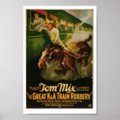 Tom Mix Great K&A Train Robbery Poster (Voorkant)