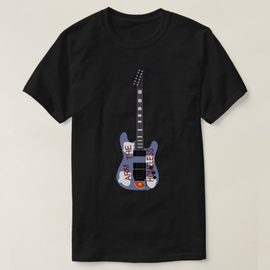 Tom Morello Arm de Homeless Guitar Sticker1 T-shirt (Design voorkant)