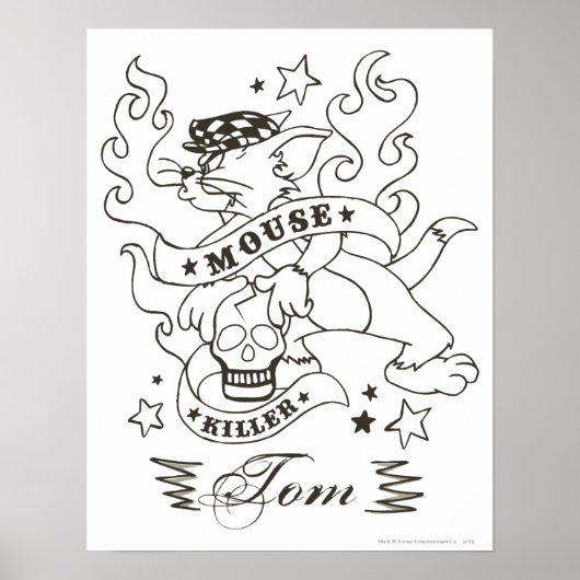 Tom Mouse Killer Tattoo 1 Poster (Voorkant)