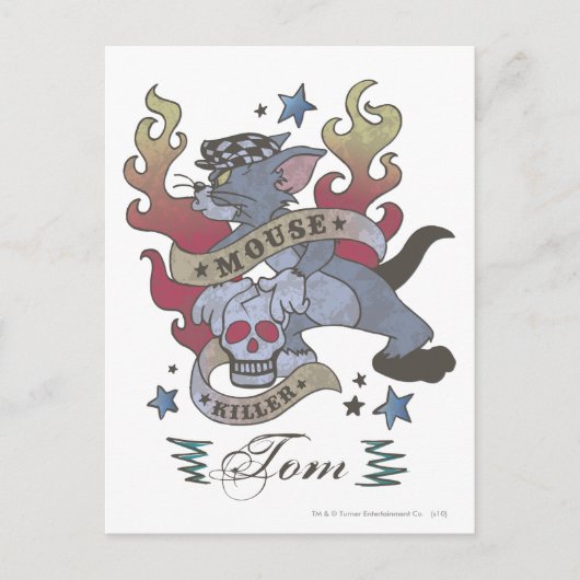 Tom Mouse Killer Tattoo 2 Briefkaart (Voorkant)