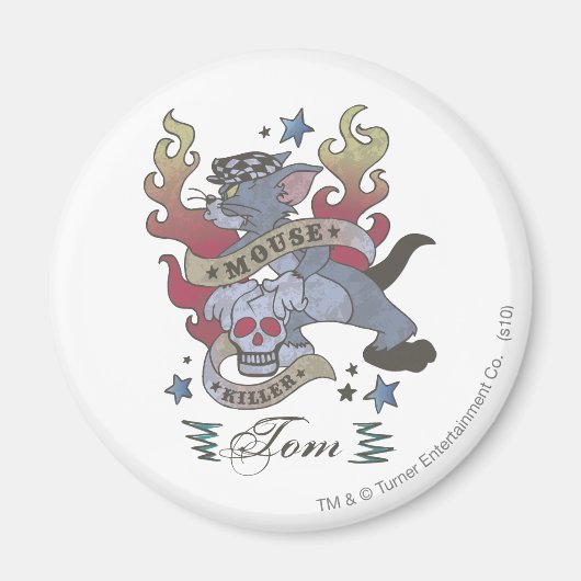 Tom Mouse Killer Tattoo 2 Magneet (Voorkant)