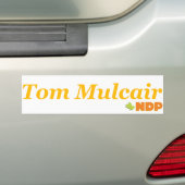 Tom Mulcair NDP Bumpersticker (Op auto)