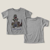 Tom-osaurus Rex Cartoon Dinosaur T-shirt (Ontwerp Voorkant & Achterkant)