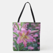 Tom Pouce Oriental Lily Pink Bee Balm Draagtas (Voorkant)
