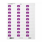 Tom Return Address Labels (Full Sheet)