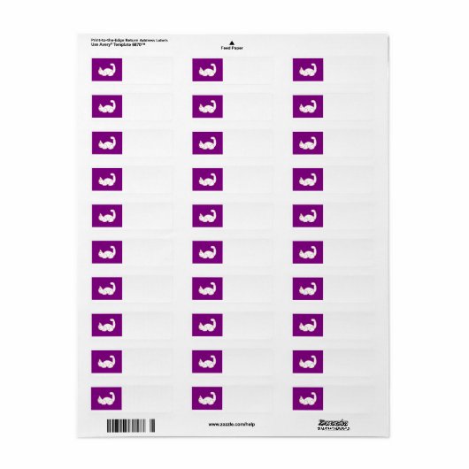Tom Return Address Labels (Full Sheet)
