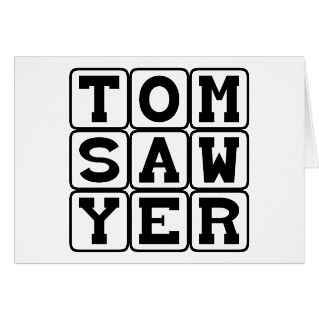 Tom Sawyer, boek van Mark Twain (Voorkant Horizontaal)