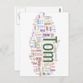 Tom Sawyer Word Cloud Briefkaart (Voorkant / Achterkant)