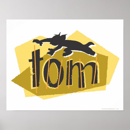 Tom Silhouette Logo Poster (Voorkant)