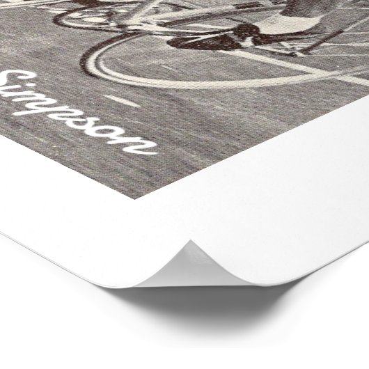 Tom Simpson poster print (Hoek)