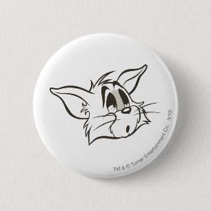 Tom Sleepy Cat Ronde Button 5,7 Cm
