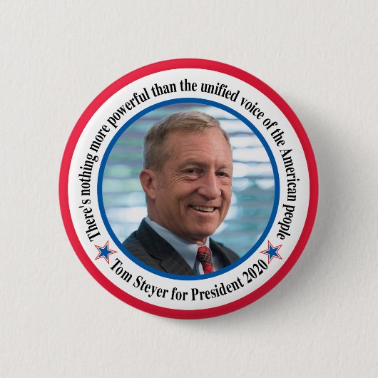 tom steyer ronde button 5,7 cm (Voorkant)