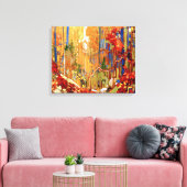 Tom Thomson - Autumn's Garland Canvas Afdruk (Insitu (Woonkamer))