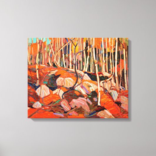 Tom Thomson - De Birch Grove, herfst Canvas Afdruk (Voorkant)