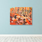 Tom Thomson - De Birch Grove, herfst Canvas Afdruk (Insitu (Houten vloer))
