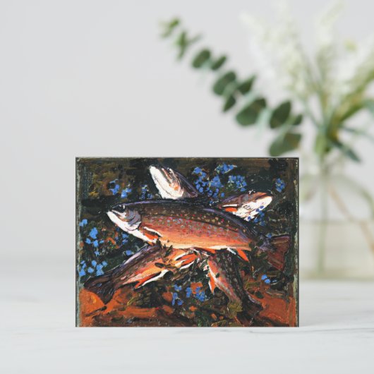 Tom Thomson - Drie forel Briefkaart (Staand voorkant)