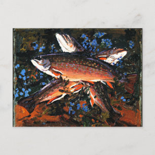 Tom Thomson - Drie forel Briefkaart