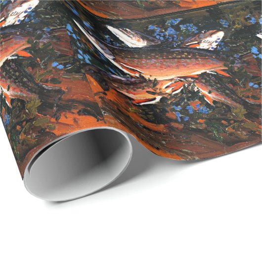 Tom Thomson - Drie forel Cadeaupapier (Rol Hoek)