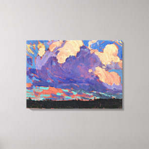 Tom Thomson - Evening Cloud Canvas Afdruk