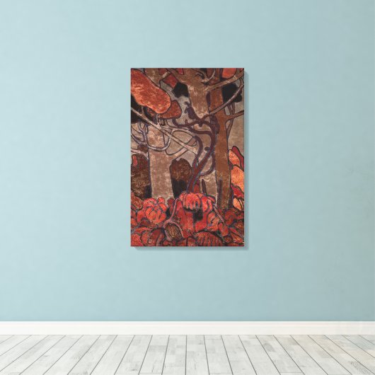 Tom Thomson - FOREST UNDERGROWTH I 1916 Canvas Afdruk (Insitu (Houten vloer))