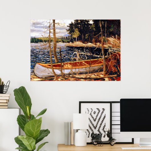 Tom Thomson - Het Canoe Canvas, Poster (Thuiskantoor)