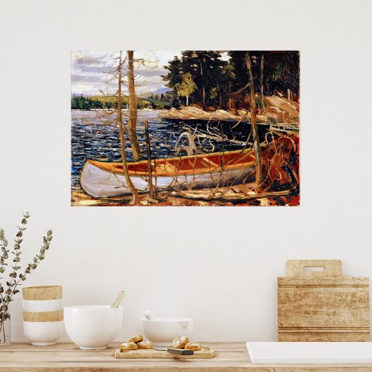 Tom Thomson - Het Canoe Canvas, Poster (Keuken)