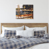 Tom Thomson - Het kanaal Canvas Afdruk (Insitu (Slaapkamer))