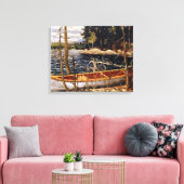 Tom Thomson - Het kanaal Canvas Afdruk (Insitu (Woonkamer))