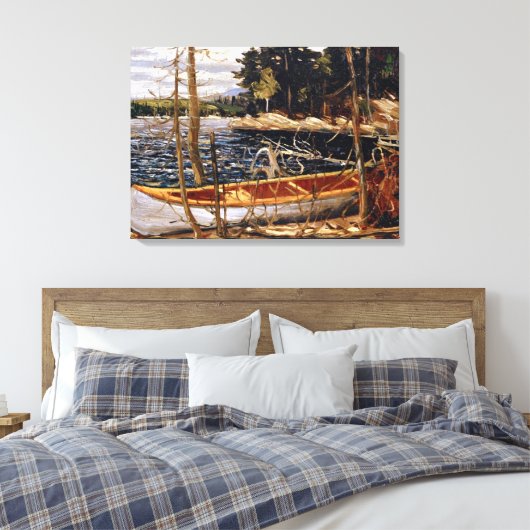 Tom Thomson - Het kanaal Canvas Afdruk (Insitu (Slaapkamer))